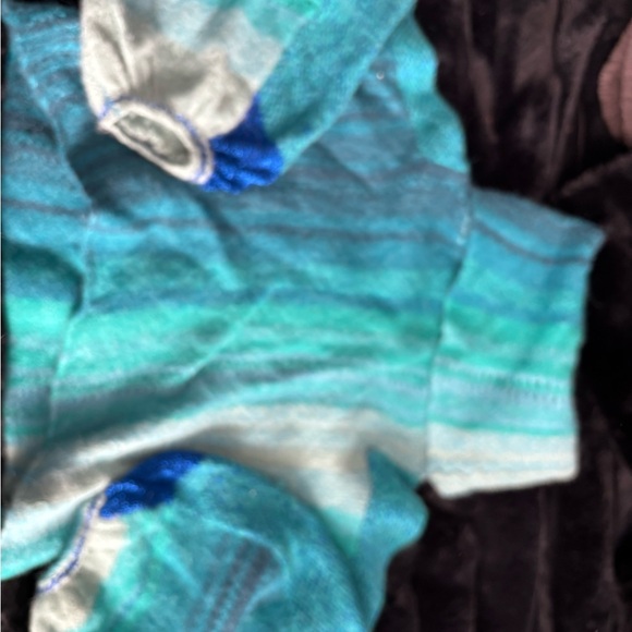 Free People Turquoise and Blue Women's crop Sweater - Picture 3 of 3